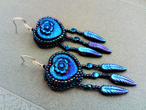 Náušnice Blue Hearts — foto 5