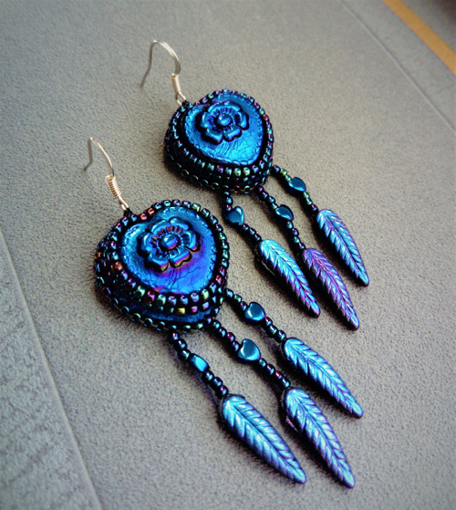 Náušnice Blue Hearts — foto 2