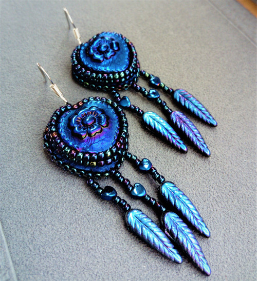 Náušnice Blue Hearts — foto 6
