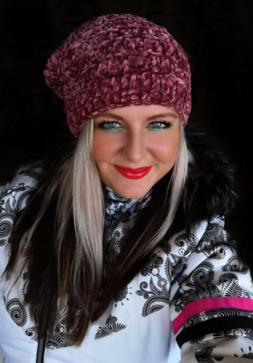 Sametová háčkovaná houmeleska /SKLADEM — foto 5