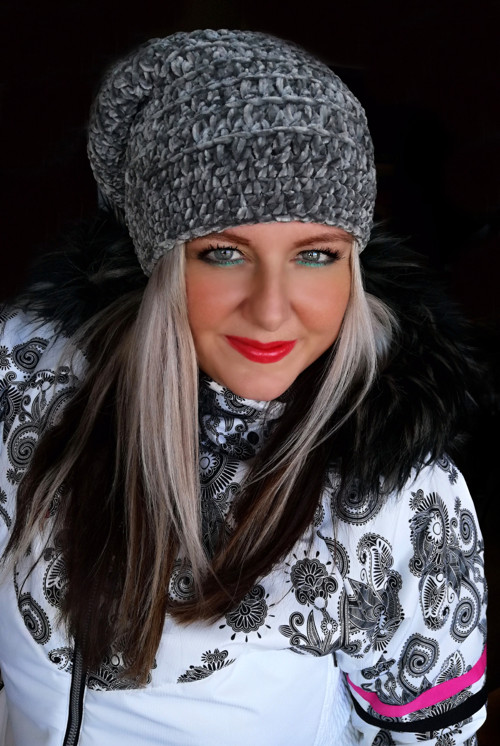 Sametová háčkovaná houmeleska /SKLADEM — foto 5