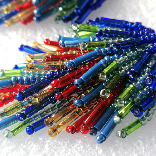 Colorful Cascade Tassel Beaded Earrings — foto 4