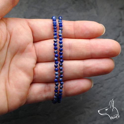 Lapis lazuli náramek broušený — foto 4