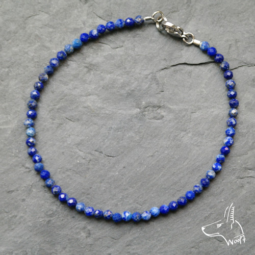 Lapis lazuli náramek broušený — foto 2