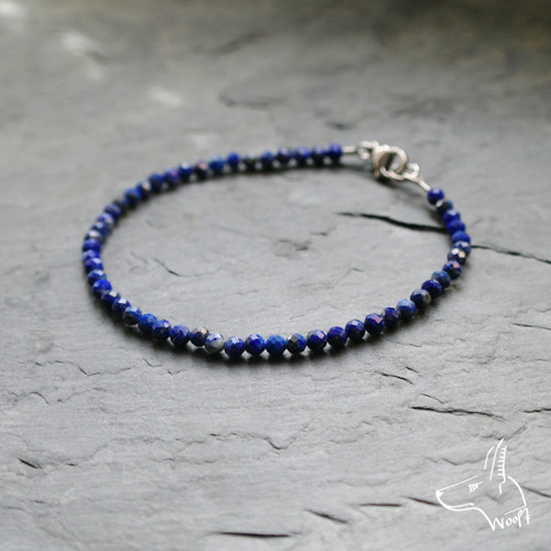 Lapis lazuli náramek broušený — foto 2