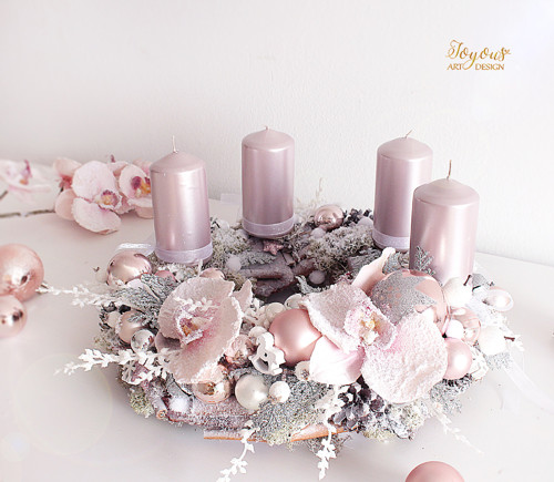 Luxusní rustikální adventní věnec — foto 2