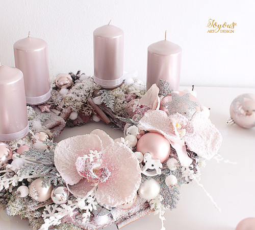 Luxusní rustikální adventní věnec — foto 3