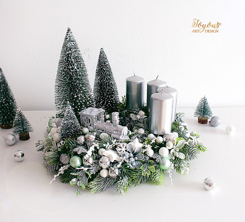 Třpytivý pohádkový adventní věnec — foto 3