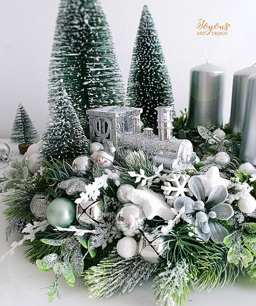 Třpytivý pohádkový adventní věnec — foto 4