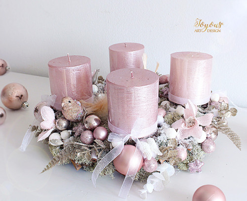Luxusní rustikální adventní věnec — foto 2