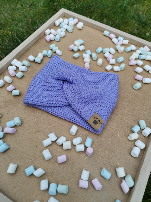 Twist čelenka- pastels lila — foto 4
