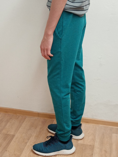 Pánské tepláky LUKÁŠ - zelený melír — foto 3