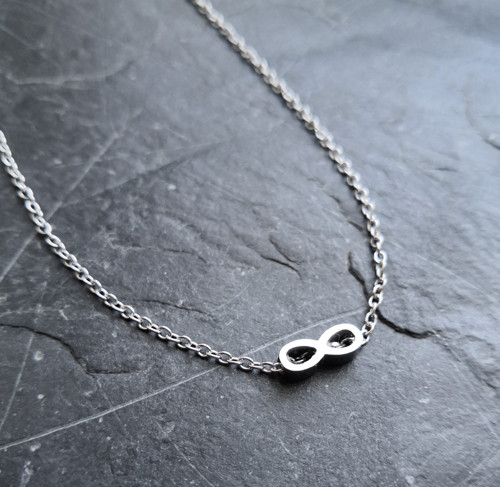 Ocelový náhrdelník*sweet infinity*stříbrný — foto 2