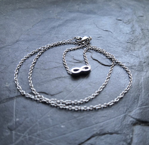 Ocelový náhrdelník*sweet infinity*stříbrný — foto 3