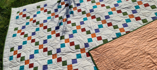 Irish Chain quilt creme — foto 3
