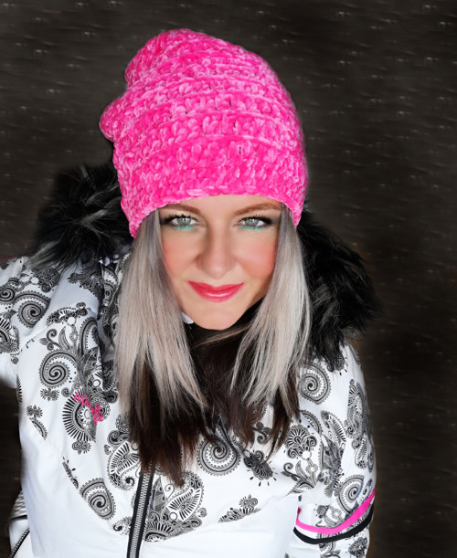Sametová háčkovaná houmeleska /SKLADEM — foto 2