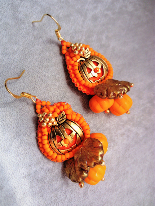 Náušnice Harvest Day Pumpkin — foto 4