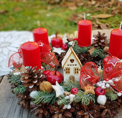Adventní věneček na stůl — foto 3