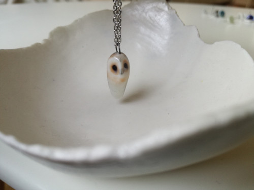 Přívěsek sova porcelánová — foto 3