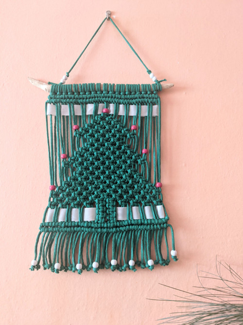 Macramé vianočný stromček — foto 4