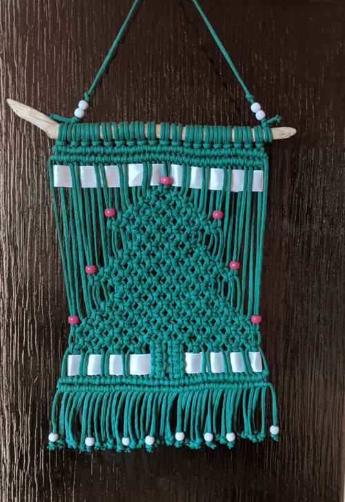 Macramé vianočný stromček — foto 2