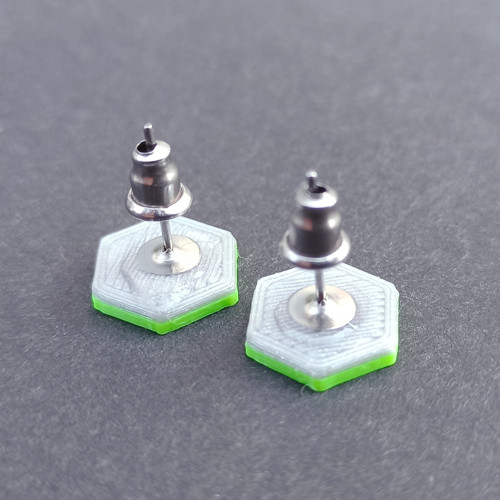 Neonky Hexagonky - stříbrné — foto 2