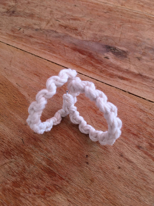 Macramé náušnice — foto 2