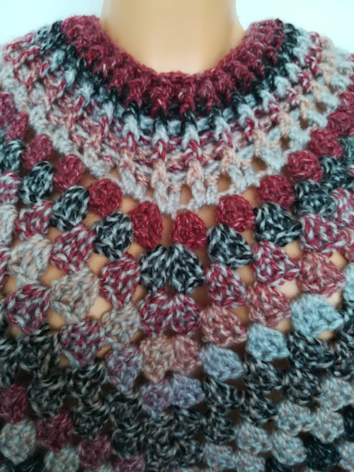 Podzimní teplé poncho — foto 3