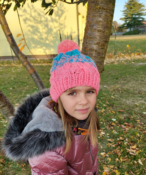 Pletená zimní čepička — foto 2