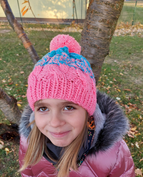 Pletená zimní čepička — foto 5