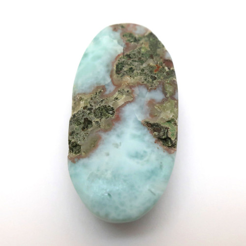Kabošon kazový larimar ovál 33mm — foto 5