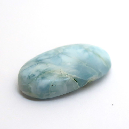 Kabošon kazový larimar ovál 30mm — foto 3