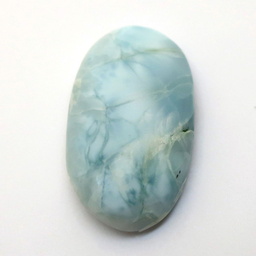 Kabošon kazový larimar ovál 30mm — foto 2
