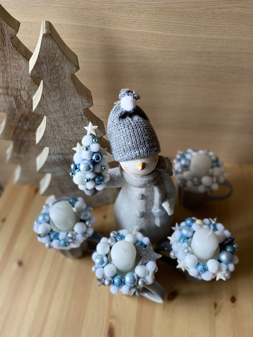 Adventní svícen Sněhulák — foto 2