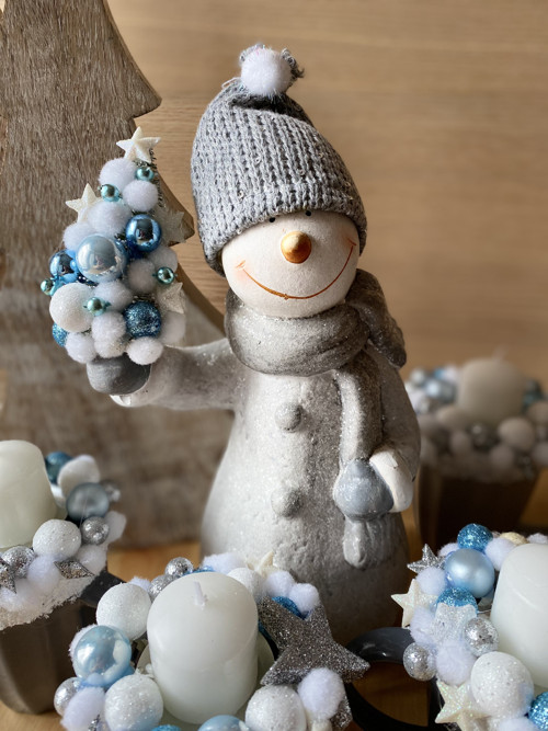 Adventní svícen Sněhulák — foto 4