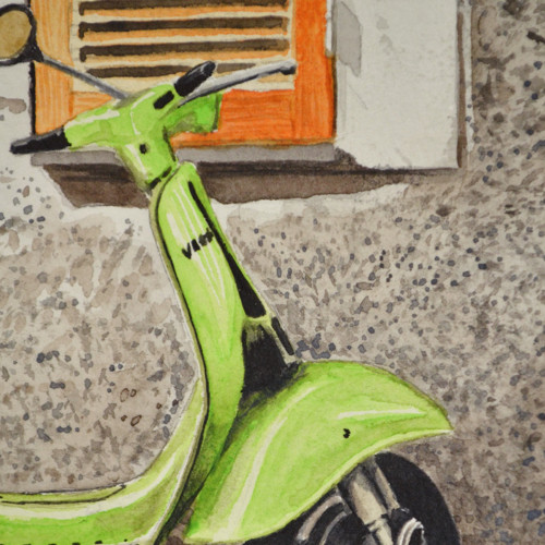 Zelená Vespa — foto 2