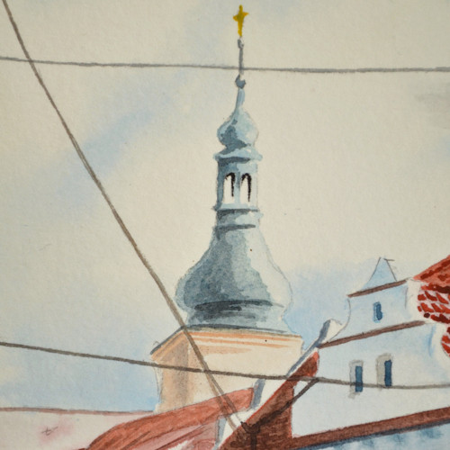 Akvarel "Praha, Malá strana" — foto 2