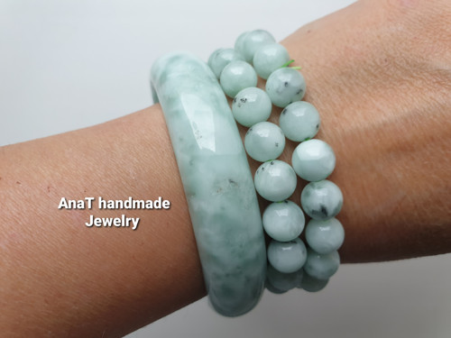 Náramek larimar 65mm průměr — foto 2
