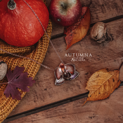 Náhrdelník – pastelová orchidej — foto 2