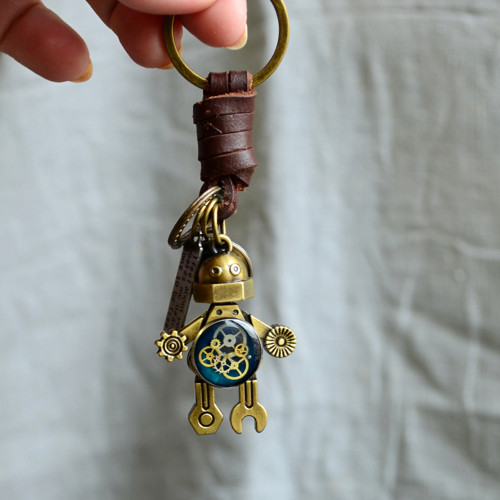 Klíčenka robot, smaragdový — foto 4