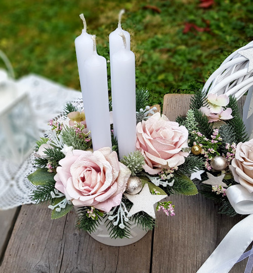 Adventní svícen "Romantické vánoce" — foto 2