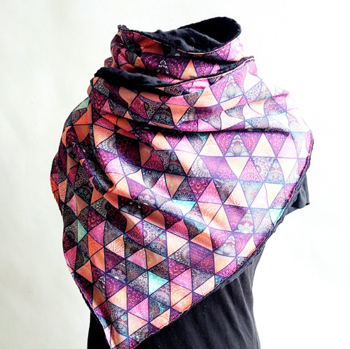 Zavinovací maxišál Mixed triangle/minky — foto 3