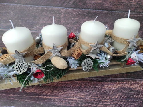 Adventní svícen sáně — foto 3