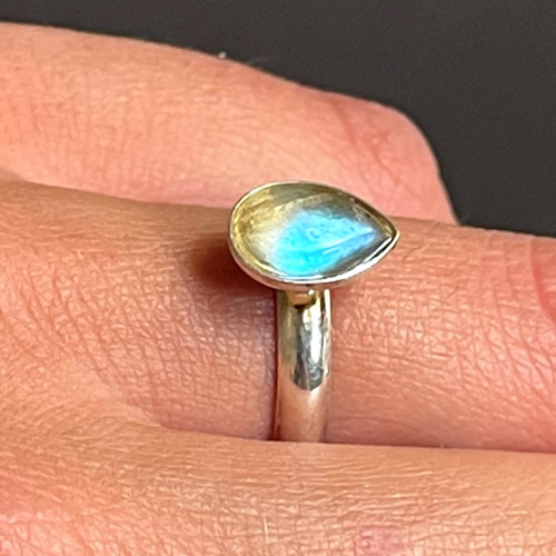 Stříbrný prsten s labradoritem Ag925 — foto 4