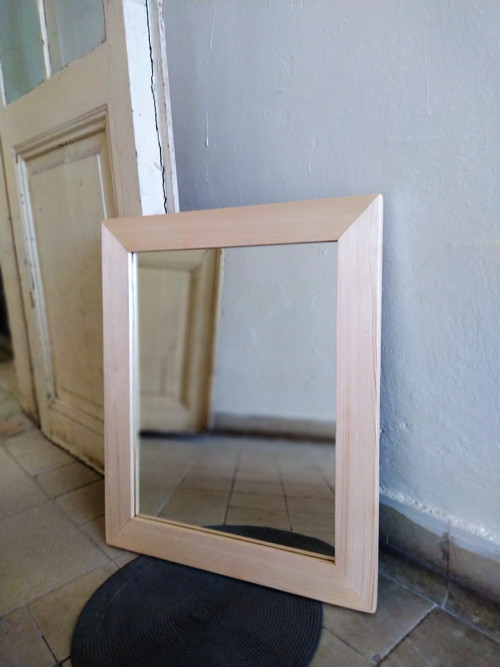 Dřevěné zrcadlo 60 x 50cm — foto 3