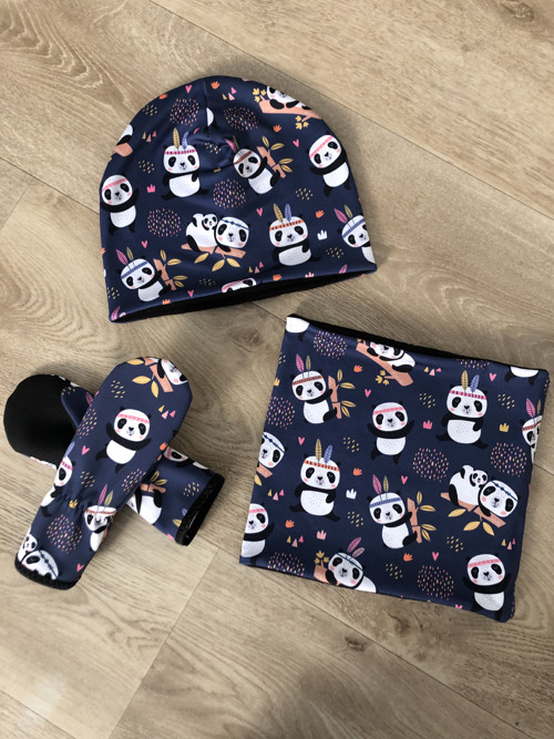 Softshellové rukavice pandy — foto 2