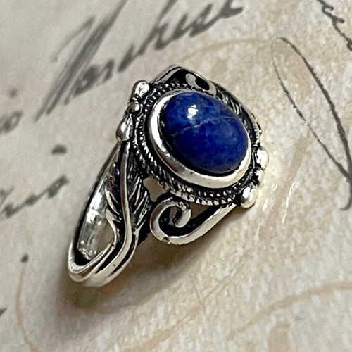 Přírodní prsten s lapisem lazuli — foto 2