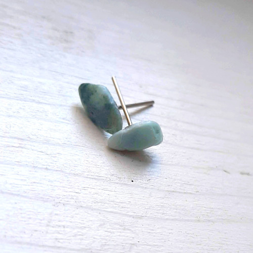 Puzetové náušnice - larimar — foto 2
