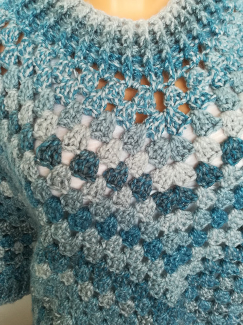 Přírodní teplé poncho III — foto 3
