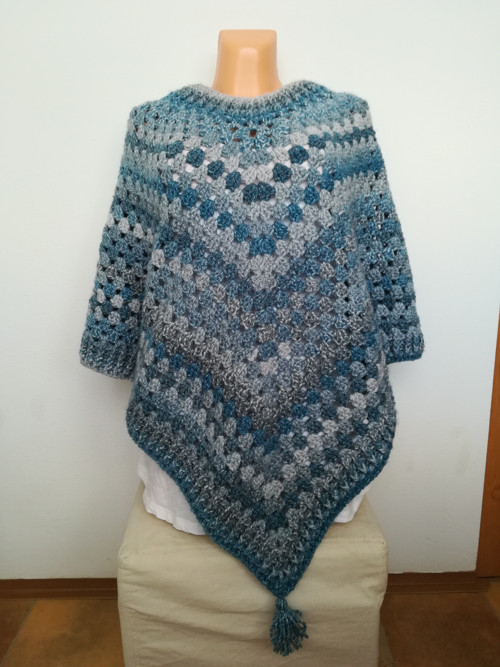 Přírodní teplé poncho III — foto 2